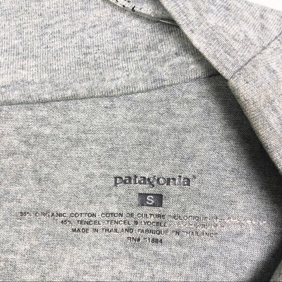 PATAGONIA | Gray Drape Neck Sleeveless Tunic Length Dress Women’s Size Small - Picture 6 of 8